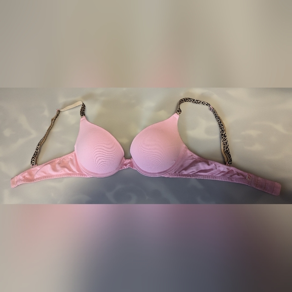 Set of 2 PINK Victoria’s Secret Wear Everywhere Maroon & Pink Push Up Bras. 32B - Picture 8 of 14